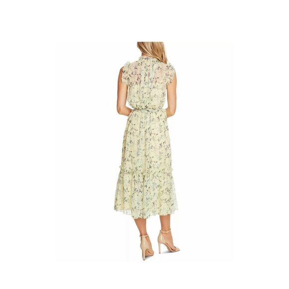 CeCe Multicolored Lemonade Floral Belted Midi Dress Size 22 NWT - Picture 5 of 10